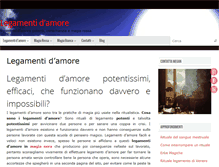 Tablet Screenshot of legamentodamore.com